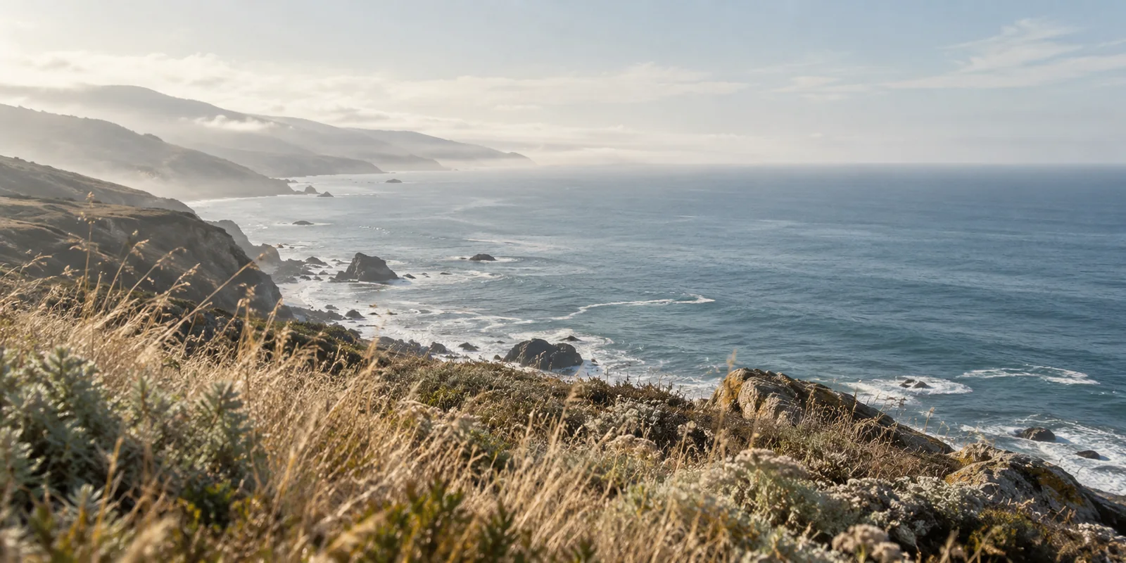 A quiet coastal bluff above the Pacific